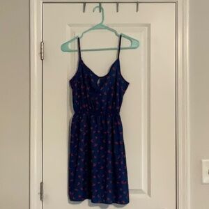 Small Blue & Red Mini Dress